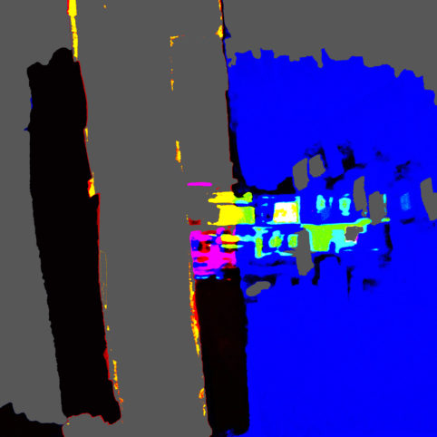 Pristowscheg.Punto y coma.Perspectivas cromáticas.Abstract Art.Digital Art.Che tempo che fa. 76x76 cm | 30x30 in