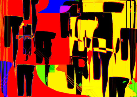 Pristowscheg.Terro.Perspectivas cromáticas.Abstract Art.Digital Art.Ziel. 68x96 cm | 26,87x38 in