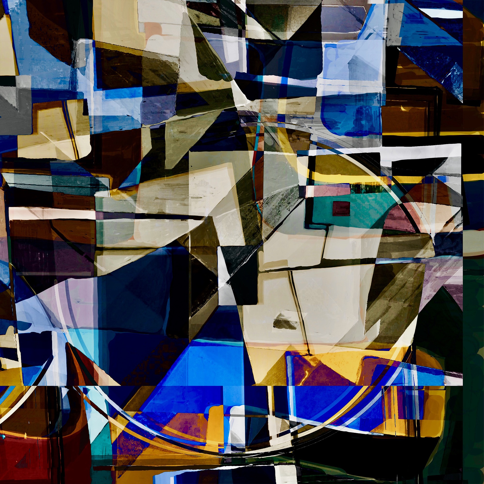 Pristowscheg. Digital Art. Abstract Art. Apocalíptico 100x100 cm | 40x40  in