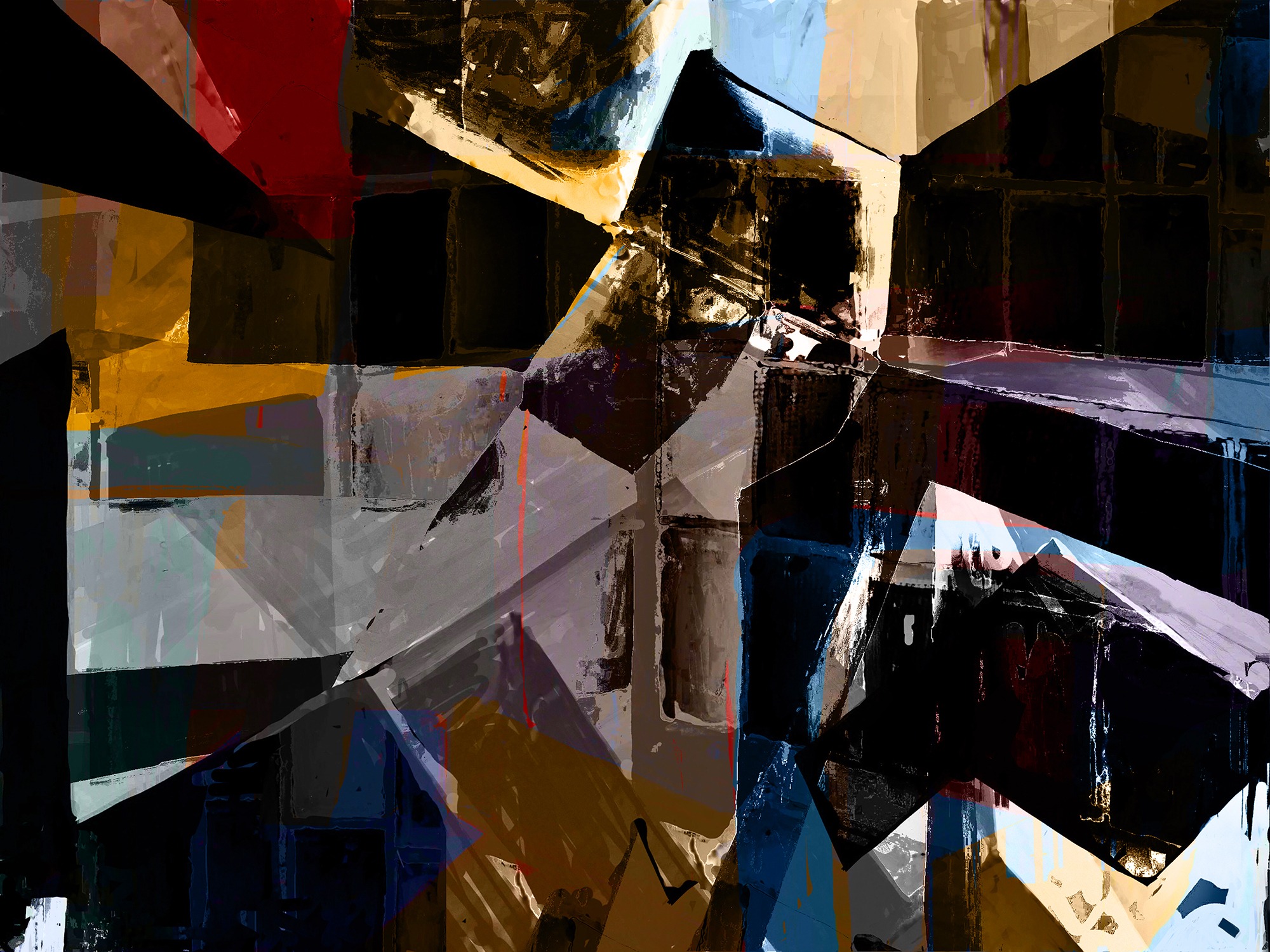 Pristowscheg. Digital Art. Abstract Art. Dramático 100x135 cm | 40x53,35 in