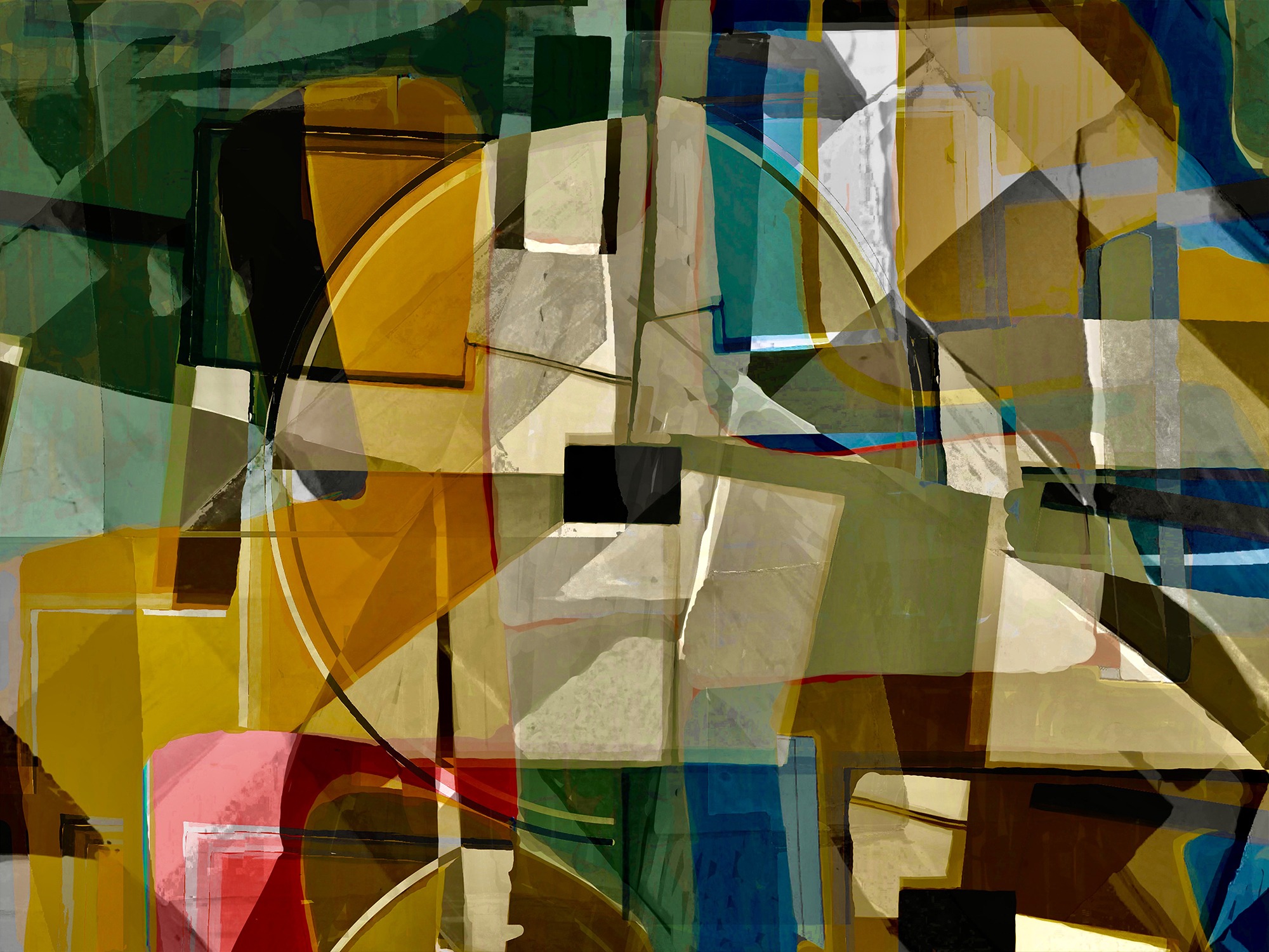 Pristowscheg. Digital Art. Abstract Art. Suprematismo 90x122 cm | 36x48 in