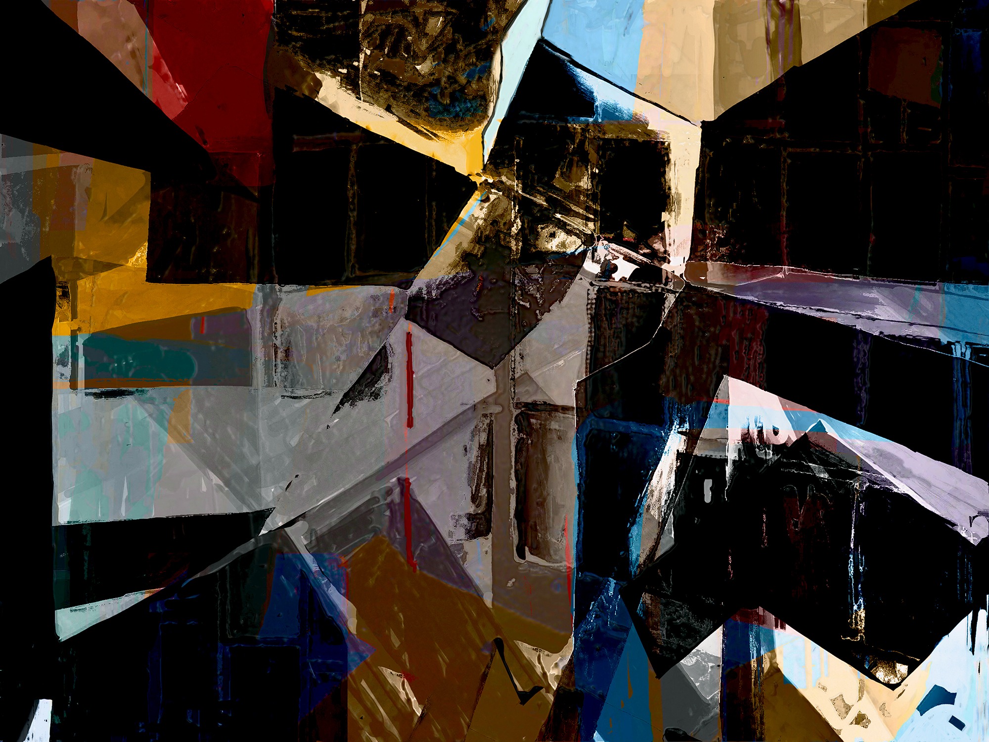 Pristowscheg. Digital Art. Abstract Art. DRAMÁTICO 100x135 cm | 40x53,35 in