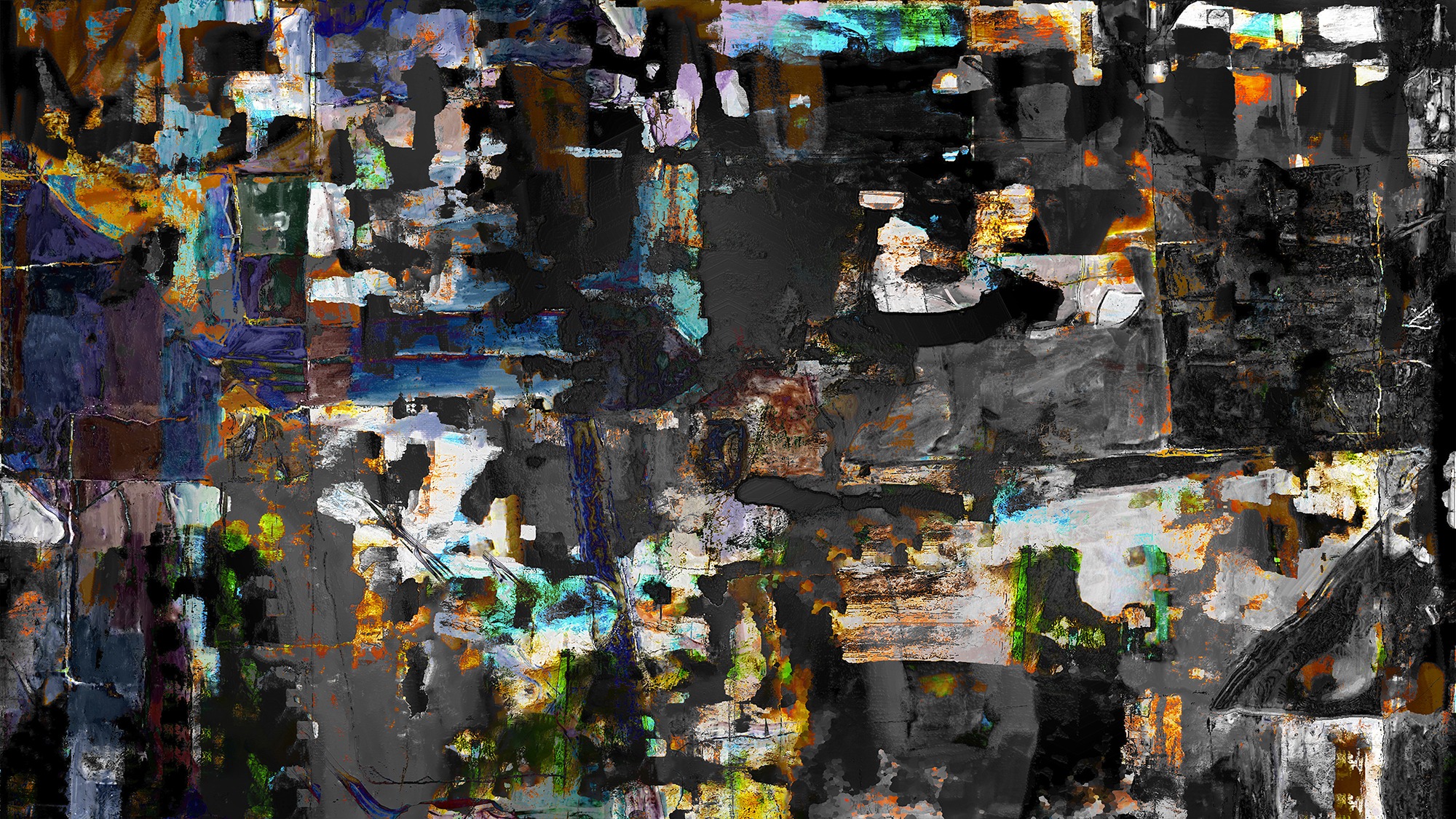 Pristowscheg. Digital Art. Abstract Art. EXPERIMENTAL  100x180 cm | 40x71 in