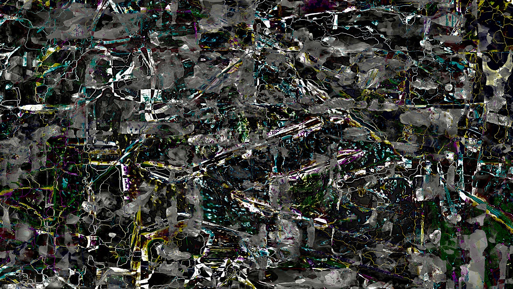 Pristowscheg. Digital Art. Abstract Art. NEUROLUZ 100x180 cm |  40x71 in